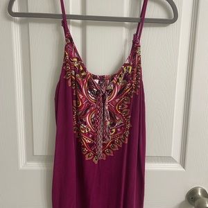 5/$25 Xhilaration Loose Flowy Colorful Boho Beach Mini Dress Swim Coverup